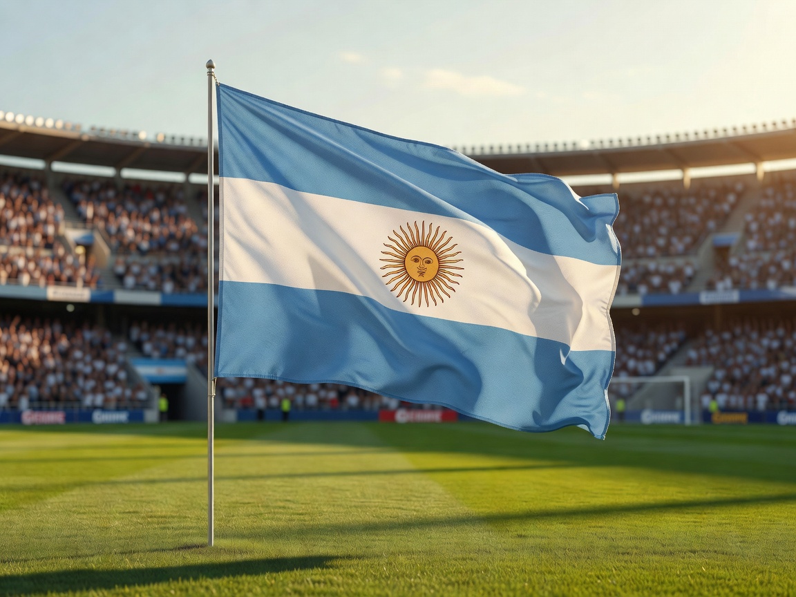National football team flag of Argentina