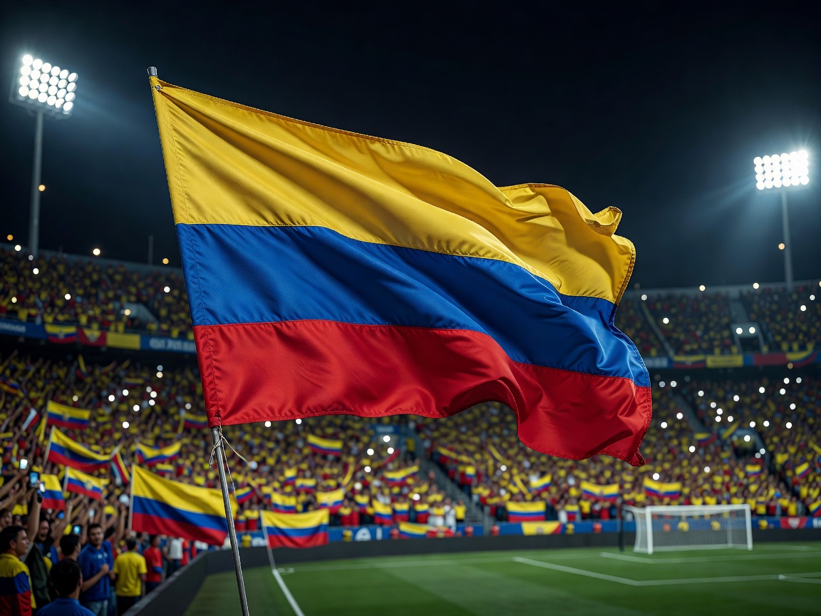 National football team flag of Colombia