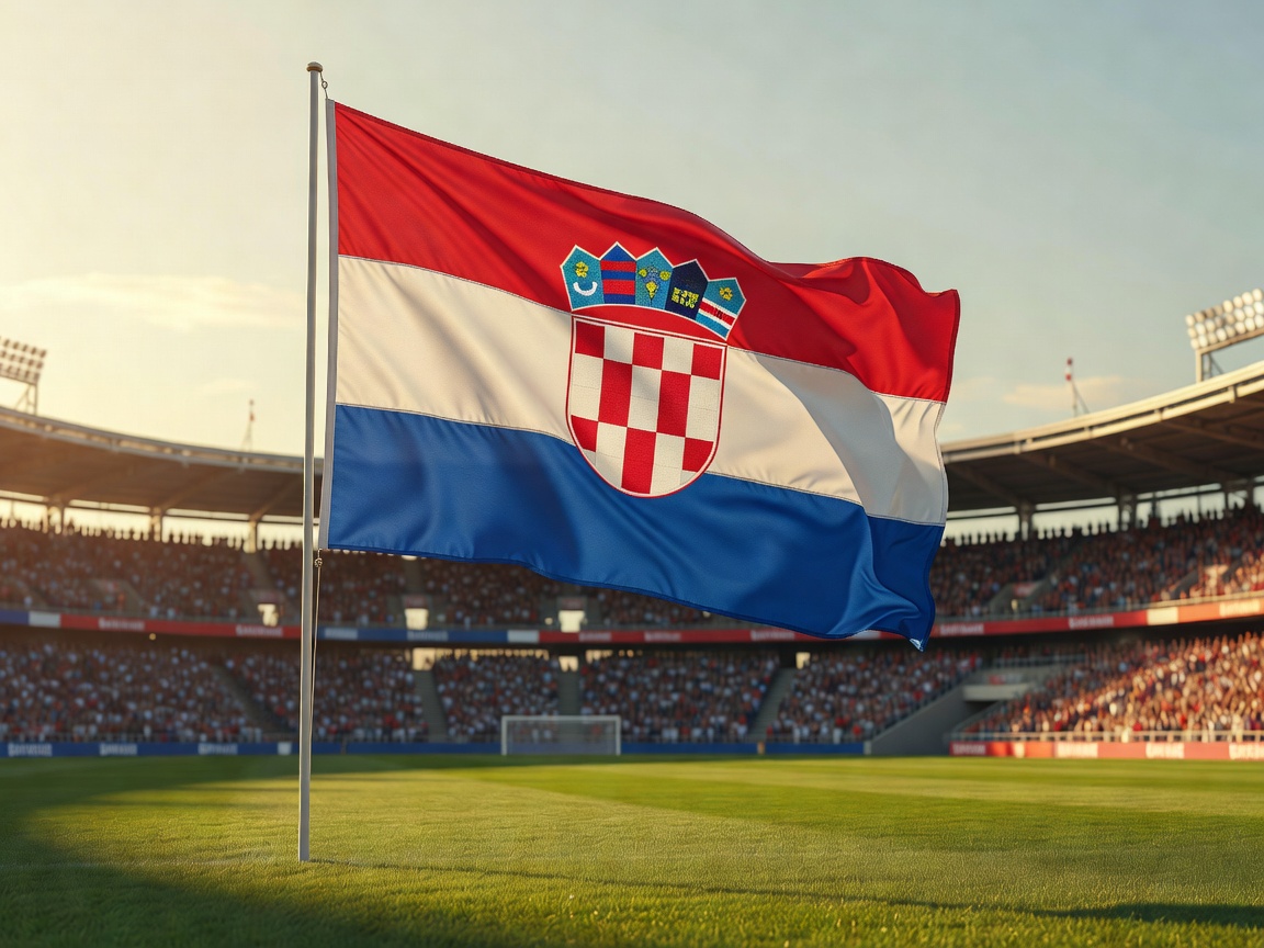 National football team flag of Croatia