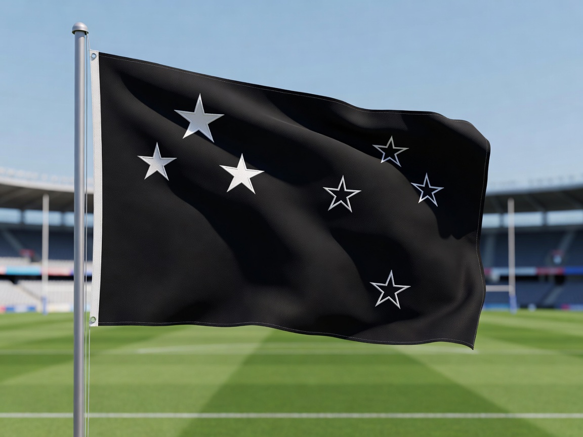 National football team flag of New Zealand